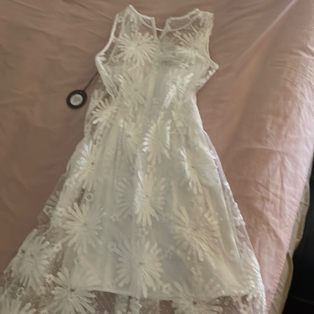Eva Franco Dress White, Size 6 Nwt
